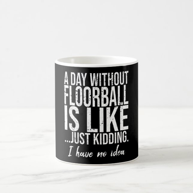 Mug Idée de cadeau sportif amusant pour le Floball (Centre)