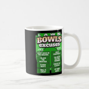 Mug Idée drôle d'excuses de boules de pelouse pour hom