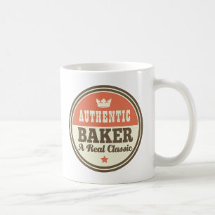 Mug Idée vintage de cadeau de Baker authentique
