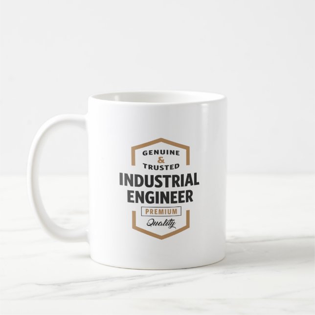 Mug Idées Cadeau Logo Ingénieur Industriel. (Gauche)
