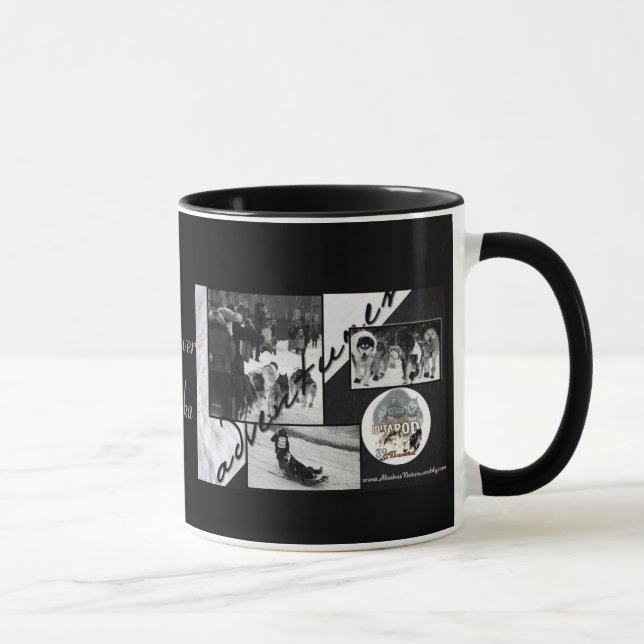 Mug Iditarod noir et blanc (Droite)