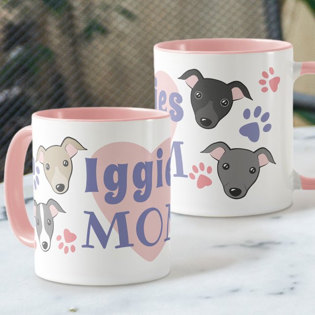 Mug Iggies Chien Maman Italien Greyhound Cute Carton r (Créateur téléchargé)