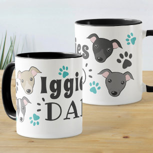 Mug Iggies Chien Papa Italien Greyhound Cute Paws Dess