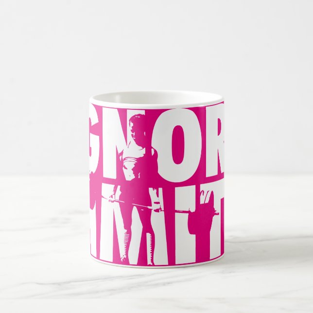 Mug IGNORE LIMITS - Motivation pour l'haltérophilie de (Centre)