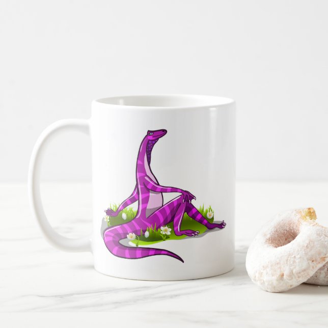 Mug Iguanodon Montre Sa Beauté Naturelle. (Avec donut)