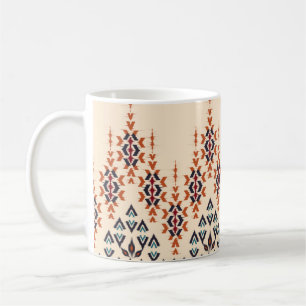 Mug Ikat ethnie abstrait bel art. Ikat sans soudure 