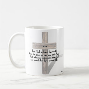 Mug Il A Risqué 3 Croix Robustes + Jean 3:16