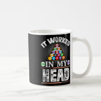 Mug Il A Travaillé Dans Ma Tête Drôle Pool Billard Jou