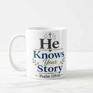 Mug Il connaît votre histoire Verset inspirant des Psa