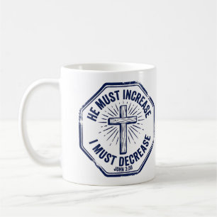 Mug Il doit croître, je dois décroître Jean 3:30 Timbr
