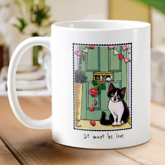 Mug Il Doit Être Amoureux Personnalisé Kitty Chat Mign