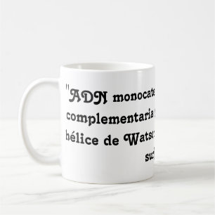Mug Il effiloche avec compliment des ADN