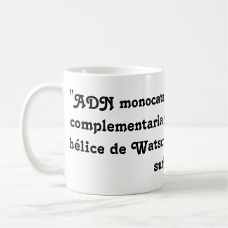 Mug Il effiloche avec compliment des ADN