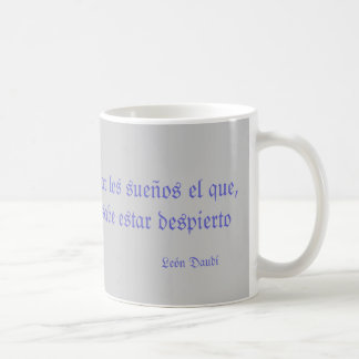 Mug Il effiloche avec phrase de Leon Daudí sur les