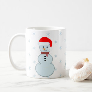 Mug Il effiloche de Noël avec trois hommes de neige
