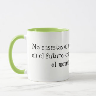 Mug Il EFFILOCHE des phrases de Buda. Chakra Vert