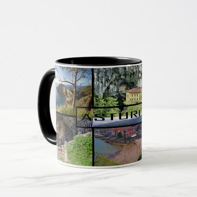 Mug il effiloche Principauté d'Asturies - l'Espagne (Devant gauche)