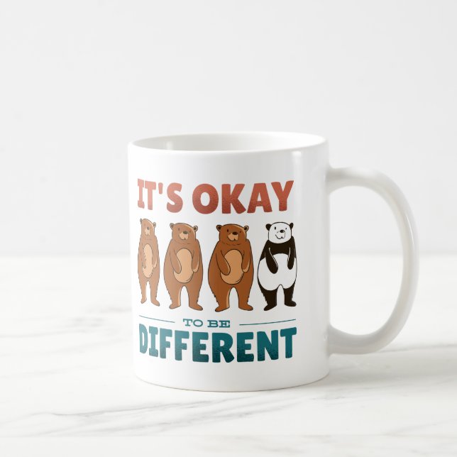 Mug Il est bon d'être différent Invitation Napkins (Droite)