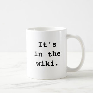 Mug Il est dans le wiki., It'sin thewiki.