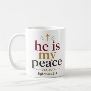 Mug Il est ma paix Inspiration Chrétienne d'encouragem