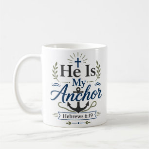 Mug Il est mon ancre dévotion quotidienne de foi