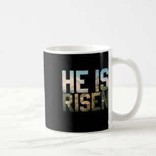 Mug Il Est Ressuscité Croix Fleur sauvage Jésus Christ