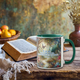 Mug Il Est Ressuscité Matthew Verse Verre Tiré Bois
