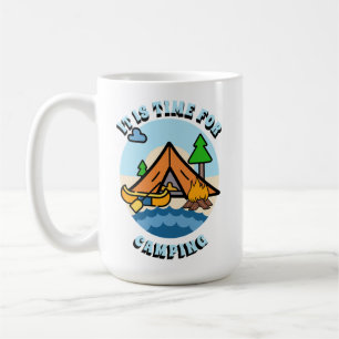 Mug Il est temps de Camping personnalisé