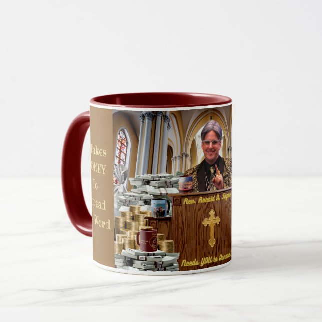 Mug Il faut de l'argent et du café (Devant gauche)