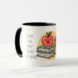 Mug il faut un grand cœur pour aider à façonner les pe