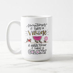Mug Il faut un village, Lettré à la main