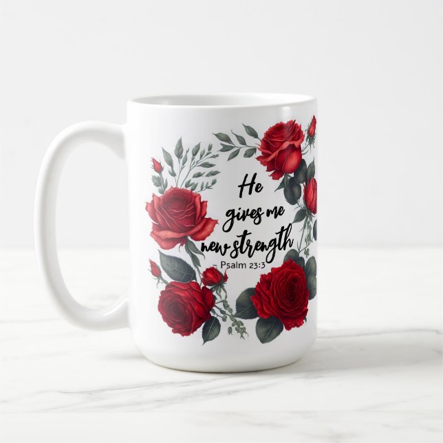 Mug Il Me Donne Une Nouvelle Force (Gauche)