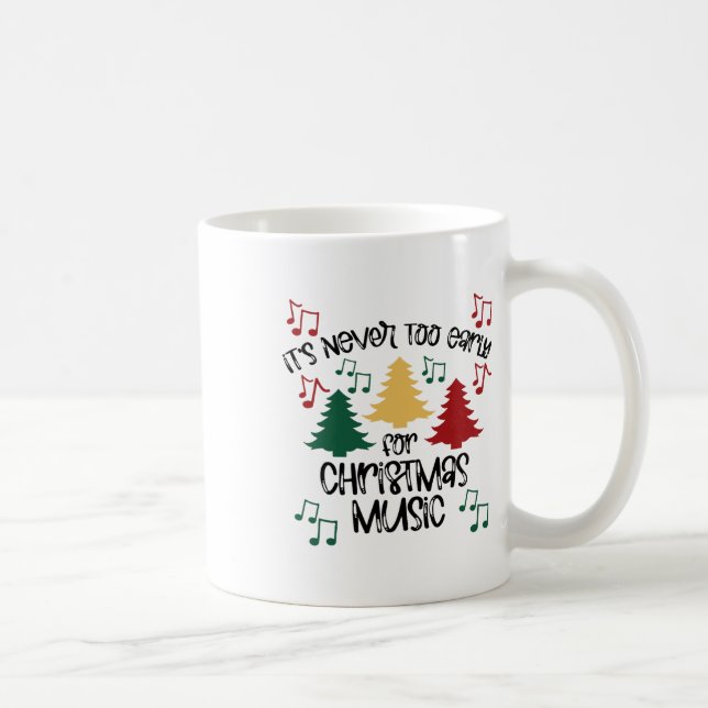 Mug Il n'est jamais trop tôt pour Noël Enseignant de m (Droite)