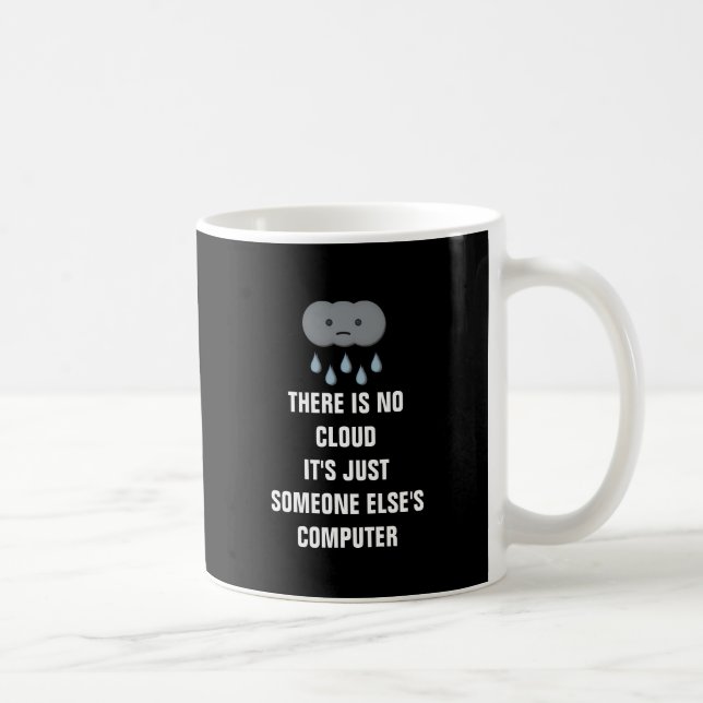 Mug Il n'y a aucun nuage qu'il est juste quelqu'un (Droite)