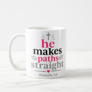 Mug Il Rend Droit Les Sentiers Encouragement Chrétien