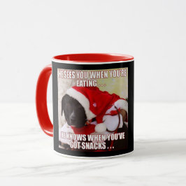 MUG IL VOIT QUAND TU MANGES. PERSONNALISABLE !!