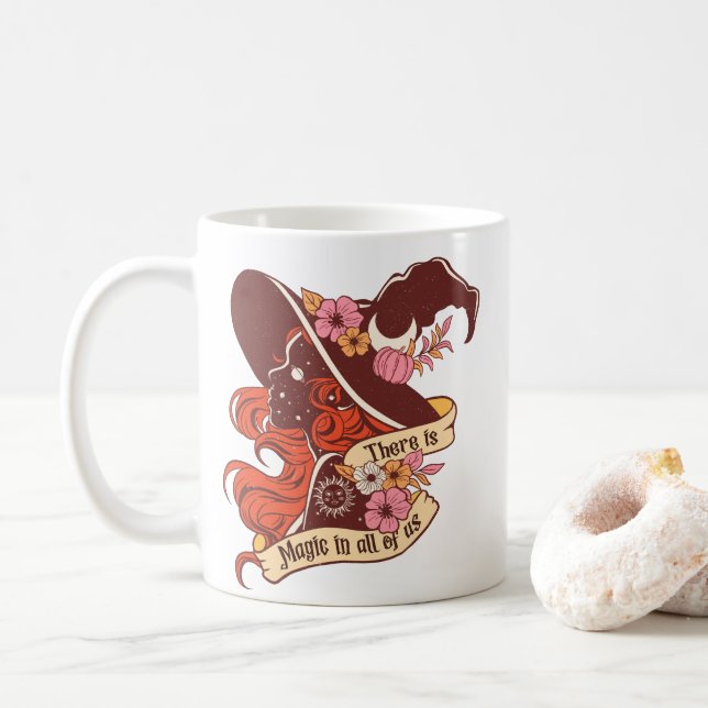 Mug Il y a de la magie en nous tous Halloween (Avec donut)