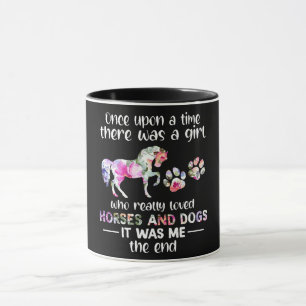 Mug Il Y Avait Une Fille Qui Aimait Le Cheval