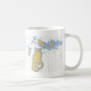 Mug Île de castor, diagramme nautique de MI
