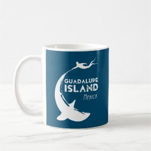 Mug Île de Guadalupe Mexique Plongée avec requins