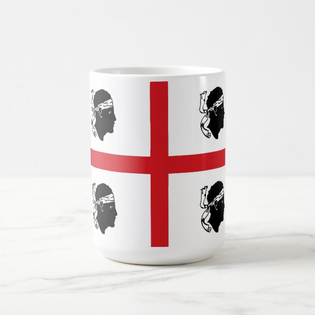 Mug île de région de l'Italie de drapeau de la (Centre)