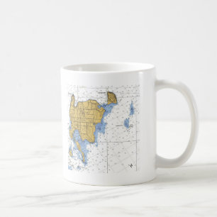 Mug Île de Washington, diagramme nautique de WI