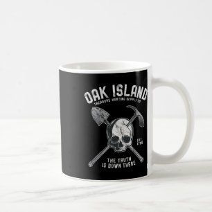 Mug Île du Crâne en Bois de Chêne Vintage Crâne Templi