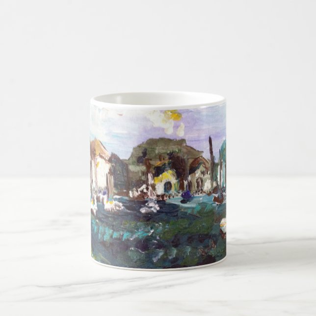 Mug Île du lac Érié de Mettre-n-Baie peignant #2 (Centre)