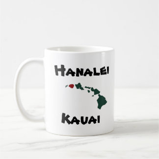 Mug Îles de w/Hawaii "de pilier de Hanalei"