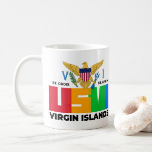 Mug Îles Vierges américaines Sainte-Croix USVI Tropica