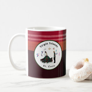 Mug Îles Vierges USVI Madras Carreaux St. Croix VI