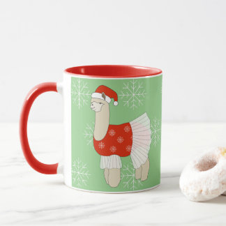 Mug illusima Ballerina Lama Noël Snowflakes