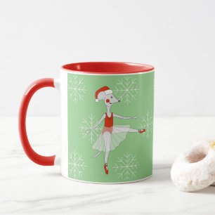 Mug illusima Souris Ballerine Noël Flocons de Neige