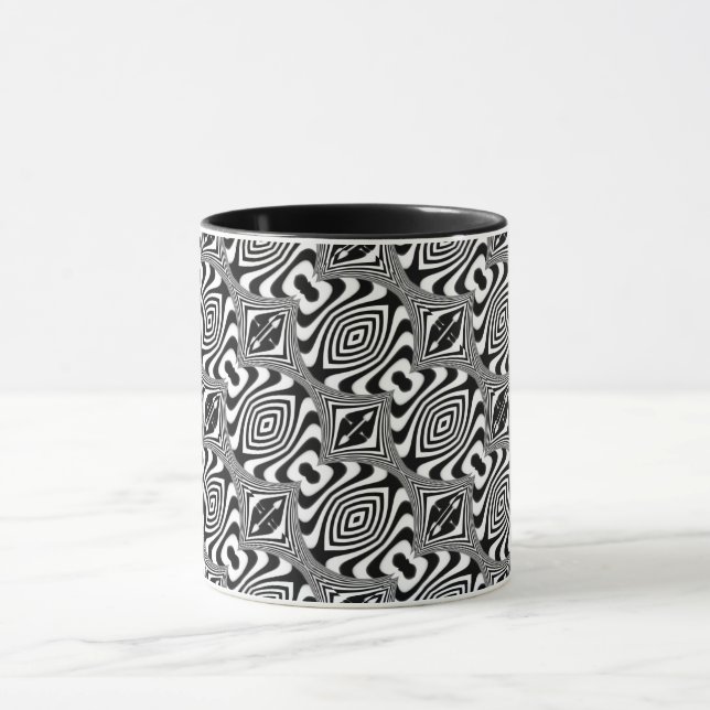 Mug Illusion d'optique 11 Design Abstrait (Centre)